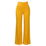 Fongt Women's 2025 New Fashion Temperament Tongle Casual Large-Legged Trousers African Trousers