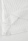 Semi Sheer Long Sleeve Pleated Blouse-Outfit