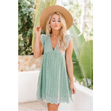 Sleeve Lace Hollow Casual