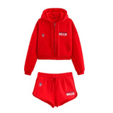Fongt Homemade New Women's Clothing Buffalo Bills Team Decorative Hoodie Decoration Shorts