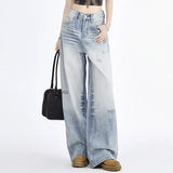 Vintage Blue Wash Baggy Boyfriend Jeans-Outfit