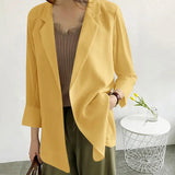 Fongt Small Suit Jacket Female 2024 Spring And Summer New Korean Version Loose Sunscreen Clothes In The Long Air Conditioning Cardigan Thin-Outfit