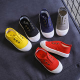 Candy Color Kids Shoes For Girl Children Canvas Shoes White Sneakers Comfortable Boys Flat School