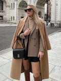 Fongt Autumn New Lattice Double Buckle Coat Personality Suit 2025 Top 5 Color