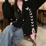 New Milk Fufu Soft Waxy Gentle Atmosphere Feeling Lazy Wind Butterfly Knit Sweater Cardigan Women's Coat Jacket-Outfit