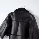 Autumn And Winter New Leisure Thickened Warm Ring Fur Integrated Coat-Outfit