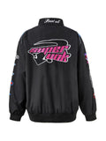 vintage motorcycle bomber jacket with