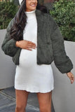 Stand Collar Puffer Coat 1028-0-Outfit