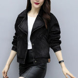 Fongt 2024 New Korean Version Of Temperament Denim Coat Female Student Fashion Versatile Korean Version Ins Tide Web Red Trend-Outfit