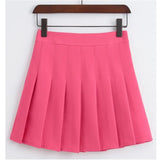 New Spring high waist ball pleated skirts Harajuku Denim Skirts solid a-line sailor skirt Plus Size Japanese school