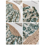 Fongt Doll Top 2024 Summer Korean Version Of Loose Lantern Sweet Lantern Sleeve Broken Cotton Shirt