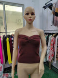Fongt Base Base Kink Knit Sling Short Tight Back Sexy Play-Outfit