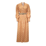 Fongt Spot 2024 Slim Loose Women's Polka Dot Print Long Dress-Outfit