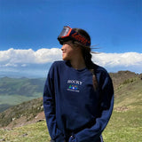 Rocky Mountain National Park Graphic Embroidered Sweatshirt-Outfit