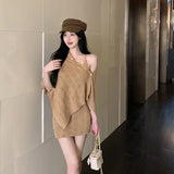 Fongt Mother Feels Casual Autumn New Beautiful Cardigan Dress Daily Simple Personality Multi-Wear Knitted