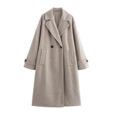Fongt Women's Clothing INS Explosion High-End Feeling Autumn And Winter Trendy Street This Son With A Long Coat