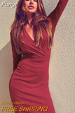 Chic Elegant Dress Fall Winter 2023 Evening Party Vintage Bodycon Long Sleeve Prom Dresses for Day and Night