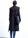 Spring Fall Long Trench Jackets Korean Casual Double Breasted Gabardina Coats Women Loose Windbreaker Abrigos