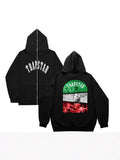 Fongt Plus Velvet Men's And Women's High Street Hoodie Trapstar Zippered Open Shirt Jacket Autumn And Winter