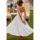Tube Pleated Midi Dress-Outfit