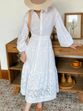 Fongt 2025 New White Shirt Women's Long-Sleeved French Design Dress Holiday