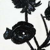 Fongt Early Autumn New Star Fashion Heavy Industry Three-Dimensional Flowers Nails Long Sleeve Dress
