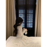 Fongt And Light Sunscreen Knitted Cardigan First Love Fluen Lace Little White Dress Two Sets Of Women