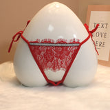 Fongt Eyelash Lace Thong Female Seduction Breathless Low-Rise Large-Size Shorts T-Pants