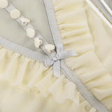 Ruffled Mesh Corset