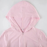 Solid Zipper Hoddie Sports Yoga Top-Outfit