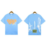 Printed Flower Wood Cotton Loose Sweater Y2K Hip Hop Street Pullover For Leisure-Outfit