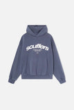 Letter Printed Hobbed Sweatshirt-Outfit