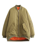 Fongt Summer 4 Color Loose Flight Padded Coat Women's Jacket Padded Coat Y9-5067-Outfit