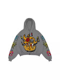 Printing Y2K Vintage Hoodie For Men And Women In The Same Style-Outfit