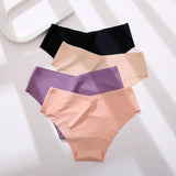 Seamless Women's Panties Sexy Underwear Briefs Low Rise Solid Female Panty Comfort Lady Lingerie