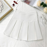 Fongt Skirt Female 100-Folded Skirt 2025 New High-Rise Small Small Man A-Word Short Skirt College Style