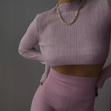 Fongt Wind Early Autumn New Women's Long Sleeve Mesh Perspective T-Shirt Women's Solid Color High Collar Slim Top-Outfit