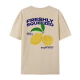 Freshly Squeezed Lime Print T-Shirt-Outfit