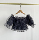 Slash Neck Shirts Blouses Feminino sexy Off Shoulder Blusas Mujer Aesthetic Shirt Tops Spring Summer Clothes Women-Outfit