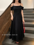 Fongt Xixi 2025 Summer New High-Waisted Temperament Elegant Dress High-End Long Dress 88382