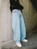 Big Boy Jeans Xinjiajuku Hip-Hop Cartoon Pattern Loosely Embroidered Jeans-Outfit