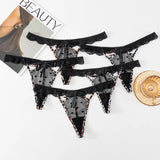 Sexy Lace Leopard T-Throat T-Santing Tpants Ice Silk Splicing Lace Breathable
