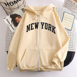 Fongt New Zipper Hoodie Los Angeles California Coat Top