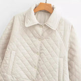 And Winter New Casual Loose Full-Color Short Cotton Clothes-Outfit
