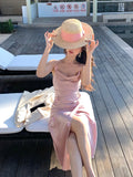 Fongt Xichun New Three-Dimensional Nail Flower High-Waisted Vertede Dress High-End Long Dress Female 88179