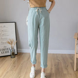 Trousers Pencil Casual Harem High Waist