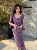 Fongt Xixi 2025 Spring And Summer New Korean Version Horn Sleeves Long-Sleeved Knitted Shirt Women's Sunscreen Shawl 25215