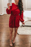 Waist Long Sleeve Mini