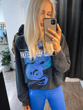 Graphic Print Sweatshirt Woman 2023 Spring Cotton Loose Pull Hoodie Femme Casual Vintage Classic Wild Pullover Tops-Outfit