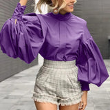 Women Big Lantern Sleeve